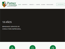 Tablet Screenshot of partnerconsulting.com.pe